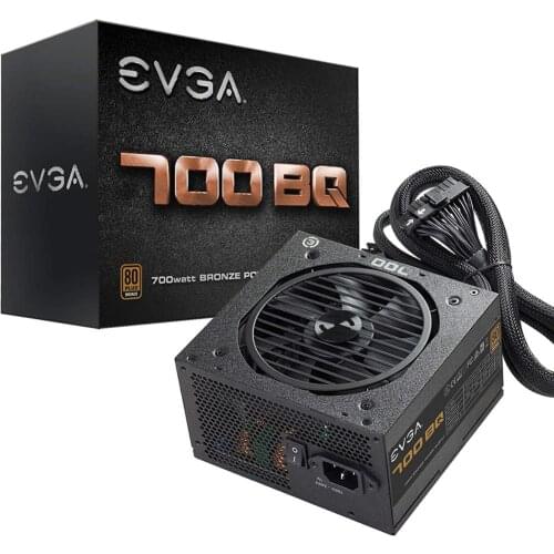 EVGA 700 BQ, 80+ Bronze 700W, Semi Modular, FDB Fan, 5 Year Warranty, Power Supply 110-BQ-0700-V1