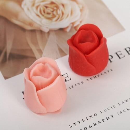 Flower Shape 3D Candle Silicone Mold Aromatherapy Candle Silicone Soap Mold Handmade Non-Stick DIY Mould Chocolate