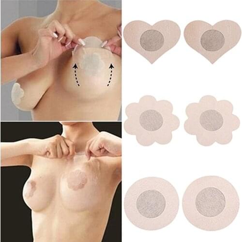 Bikini Set Womens Invisible Breast Lift Tape Overlays on Bra Nipple Stickers Chest Stickers Nipple Covers Accessories 5 Pairs