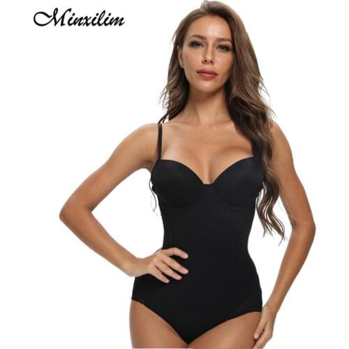 Body Shaper Bodysuit Push Up Chest Butt Lifting Shapewear Strap Slimming Womens Underwear Flat Belly Control Corsets