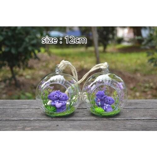 Round Ball Glass Vase Terrarium Vases Flower Pots Hanging Glass Candle Modern Vaso Wedding Floor Air Planter Decoratives Vase