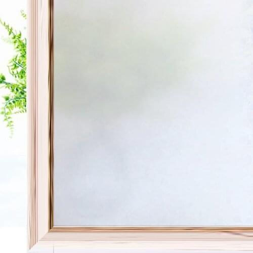 Anti-UV Matte White Window Privacy Film Frosted Glass Covering Opaque Static Cling Glass Film Heat Control Door Sticker Decor