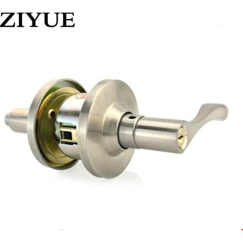 Free Shipping Mechanical Handle Door Lock With Key Copper for Apartment home Indoor