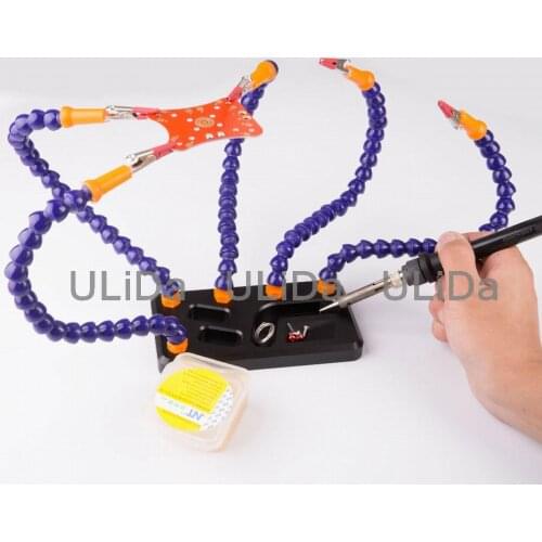 New Strange Third Hand 5 Arm Soldering Station For Welding QAV 250 RC Quadcopter Multirotor Drone UAV Car Helicopter