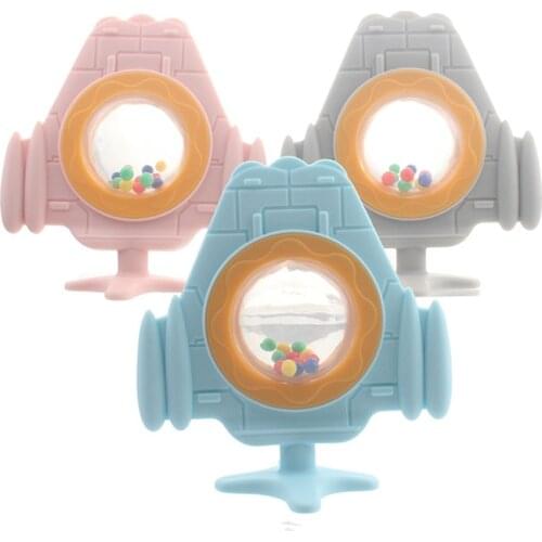 Silicone 3D Teethers RBPA Free Rocket Baby Teething Toy Soft Molar Product For Newborn Accessories Silicone Teether For Teeth
