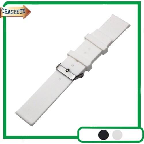 Silicone Rubber Watch Band for Luminox Watchband 20mm 22mm Men Women Resin Strap Belt Wrist Loop Bracelet Black White + Pin