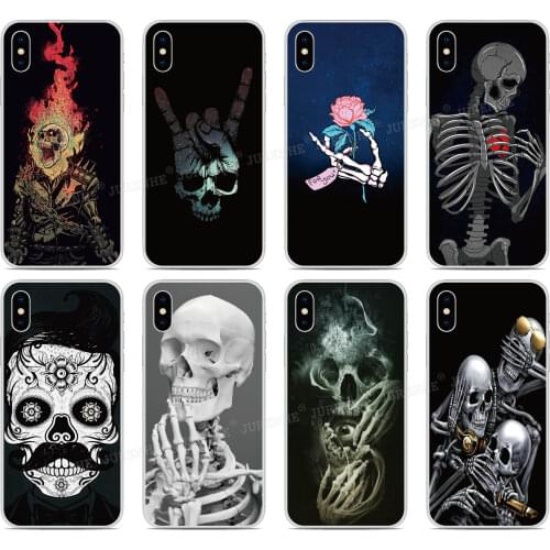 Skeleton Skull Cover For ZTE Blade A7 A5 A3 L8 2019 2020 Axon 11 SE 10 Pro 5G A7s V10 V2020 Vita 20 Smart Libero S10 Phone Case