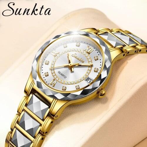 SUNKTA Ladies Waterproof Watch