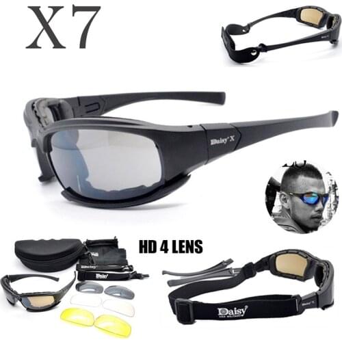Daisy Tactical Outdoor Road Cycling Glasses Mountaineering Glasses Fashion Ski Fishing Anti-ultraviolet Sunglasses