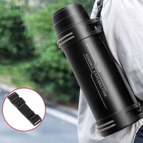 Large Capacity Stainless Steel Thermos Bottle Insulated Vacuum Flask Water Bottle Outdoor Double Wall Thermal Bottles 35