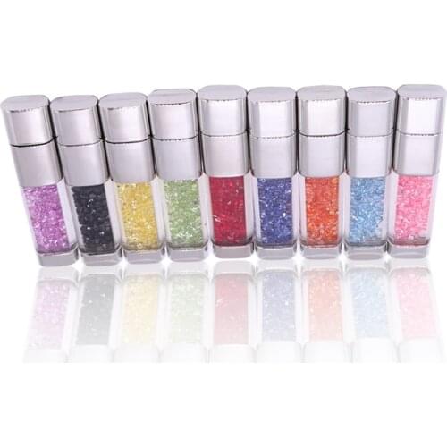 USB flash drive memory stick u disk pendrive128gb crystal pen drive 4g 8g 16g 32g 64gb usb stick metal Fashion gift flash usb2.0