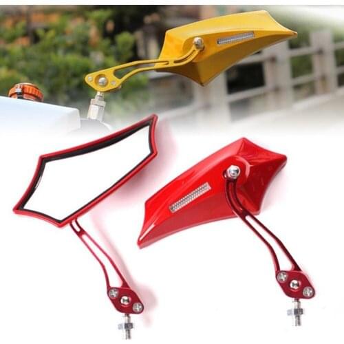 1 Pair Universal Motorcycle 8/10mm Rear View Side Mirror Motorcycle Bike Scooter for DIY Motorbike Modification