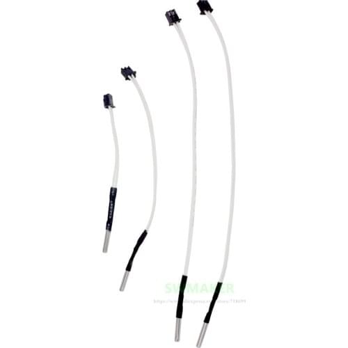 1pcs 100mm/150mm/200mm/210 HT-NTC100K Thermistor Temperature Sensor for High Temperature Filament 350 Degrees Prusa I3 MK3 3D