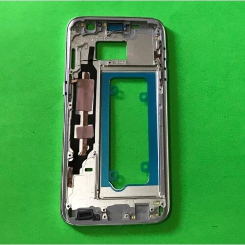 10pcs Middle Frame Housing For Samsung Galaxy S7 G930 G930F S7 Edge G935 G935F LCD Front Frame With Side Button Repair