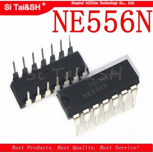 10PCS NE556N DIP14 NE556 DIP 556N DIP-14 new and original IC Dual channel timer
