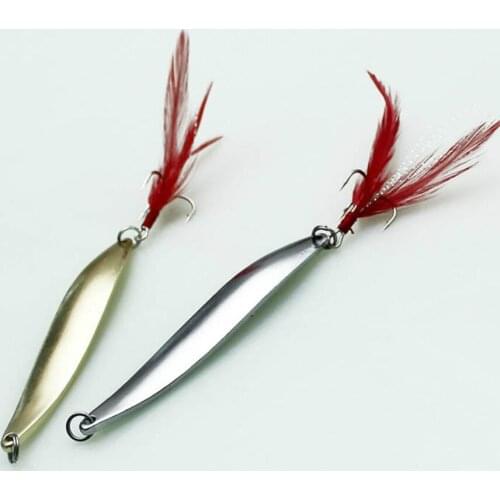 2pcs/bag Lure sequins fishing gear hyperbolic sequins willow leaves hyperbolic metal gold silver Luya fake bait