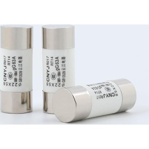 5pcs Ceramic fuse tube fuse core RO17 22 * 58 32A50A63A80A100A125A