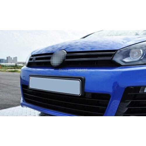 500 x Car Styling Fashion Front Grill Stickers Accessories Decorative Black Red Blue Decals for Volkswagen VW Golf 6 and Sagitar