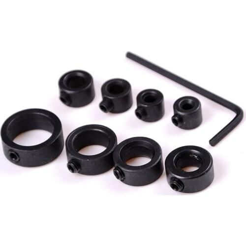 8Pcs/set More Drill Tools Bits Durable Woodworking Drill Bit Depth Stop Collars Ring Positioner Locator Wholesale