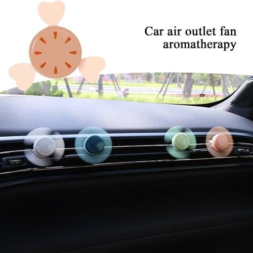 Auto Air Outlet Fan Aromatherapy Clip With Car Air Freshener Outlet Perfume Solid Perfume Diffuser Decor Clips Car Styling