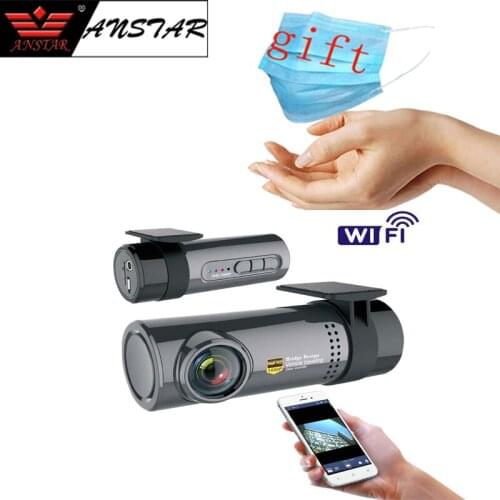 Anstar WiFi Car DVR Camera 140 Wide Angle 360 Degree Rotatable Camcorder Night Vision Cycle Recording Remote Monitor Dash Cam
