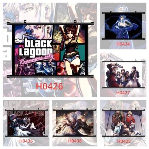 Black Lagoon Revy Eda Roberta HD Print Wall Poster Anime Posters Canvas Painting Wall Decor Poster Wall Art Picture Home Decor