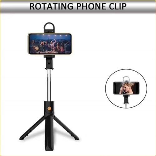 K10S Tripod Selfie Stick for Phone All-In-One Mobile Phone Bluetooth Selfie With Fill Light holder for your mobile Phone Monopo
