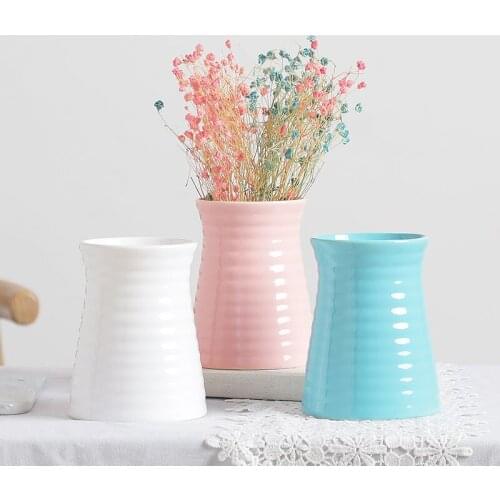 Nordic ceramic flowerpot flower home living room decoration wedding holiday party home decor living room bedroom decorations