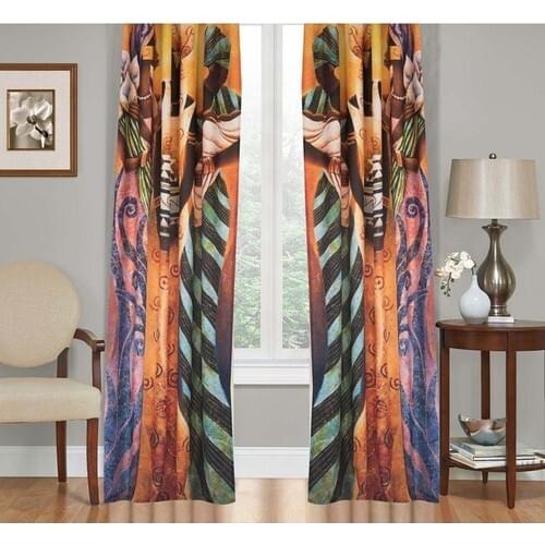 Kozzy Home RFE170 Satin Printed Single Wing Backdrop Curtain 135x270 cm