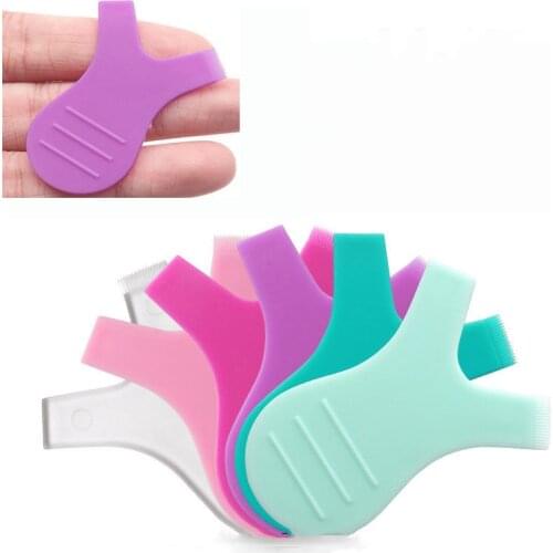 5Pcs/Pack Reuseable Makeup Eyelash Brushes Plastic Clean Comb Y Shape Eyelashes Lifting Curler Eye Lash Extension Mascara Tools