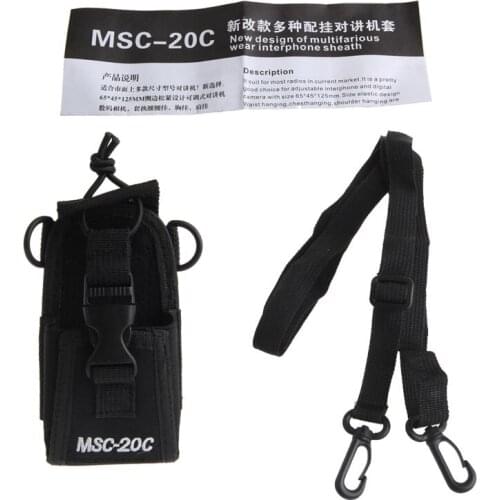 NewestMSC-20C Nylon Radio Case Bag Holder Pouch For Baofeng UV-B5 UV82 UV8 D GT-3 UV5R