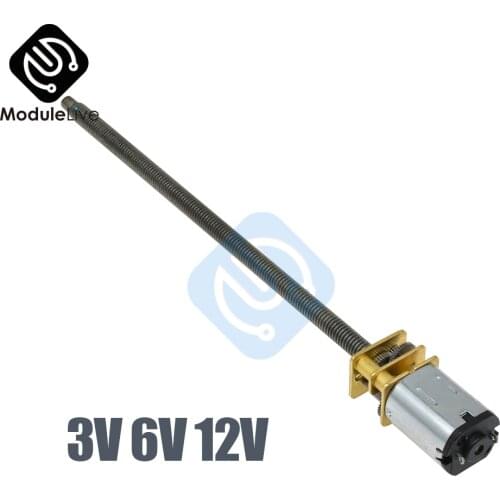 GA12-N20-M4*100 DC 3V 6V 12V 30 60 100 150 200 300 400RPM Micro Speed Gear Motor Reduction Gear Motors With Metal Gearbox Wheel