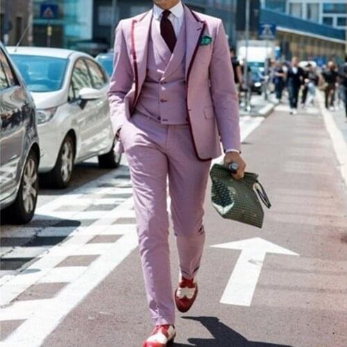 Custom Made Groomsmen Two Buttons Groom Tuxedos Peak Lapel Men Suits Wedding Best Man ( Jacket+Pants+Vest+Tie ) C819