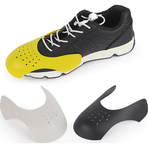 AF1 Sports Shoes Mens and Womens Soft Silicone Shoes Shield Anti-wrinkle Folding Shoes Support Toe Cap Sports Ball Toe Shield