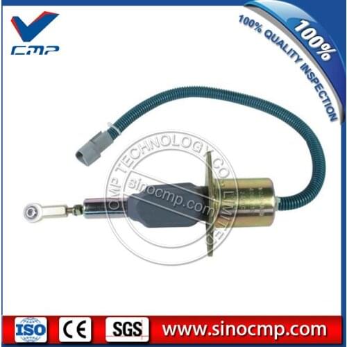 24V Stop Solenoid 6743-81-9141, Shut Down Solenoid Valve 4063712 for Komatsu PC300-7 PC350-7