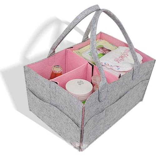 Felt cloth storage bag foldable baby diaper box changing table storage box toy storage basket car storage bag рюкзак