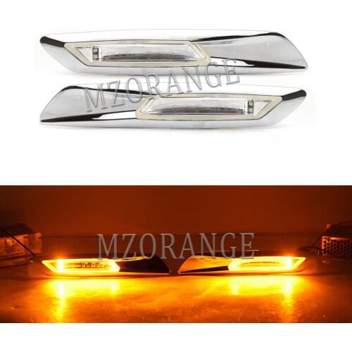 LED Side Marker Turn Signal Lamp for BMW 5 Series F10 F11 F18 2011 2012 2013 Fender Mounted Corner Leaf Plate Light White