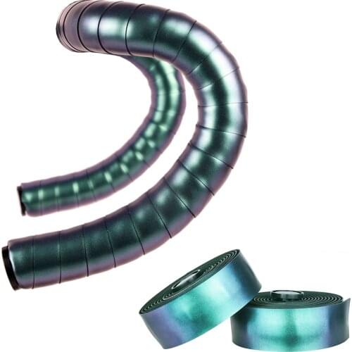 Bicycle Anti-skid Reflective Handlebar Tape Gradient Color Aurora Wear-resistant Handlebar Wrap Road Handlebar Straps