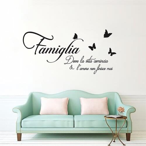 1pcs PVC English Word Wall Sticker Removable Wall Decal Traceless Decorative Sticker for Living Room Bedroom Wall