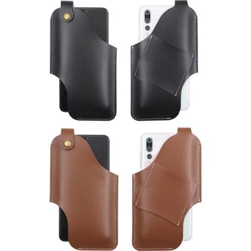 1PCS Waist Bag Props For Men PU Leather Purse Phone Wallet Men Cellphone Loop Holster Case Belt Black/brown/light Brown/gray