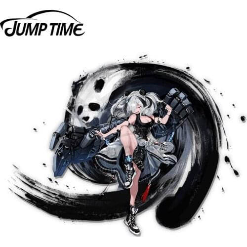 JumpTime 13 x 11.5cm Arknights FEater Panda Elite 2 Anime Waifu Car Stickers Creative JDM Accessories Waterproof Car Wrap Decal