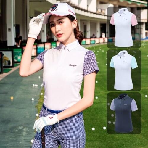 2020 Golf T-Shirts For Women Summer Outdoor Soft Short Sleeve Training Tops Clothes Golf Apparel D0692