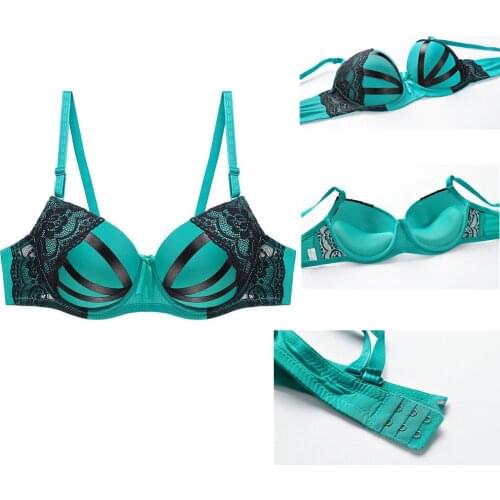 2020 New Top ! Sexy Bra Plus Size Lingerie Femme Lace Push Up Bra Brassiere Bralette Large Cup Big Size Underwire Bras For Women