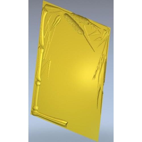 3d model relief for cnc in STL file format Frame_reeds
