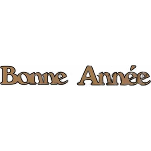 Bonne Année French Word Die Cuts For Card Making French Word Bonne Année dies scrapbooking Metal cutting dies new 2019