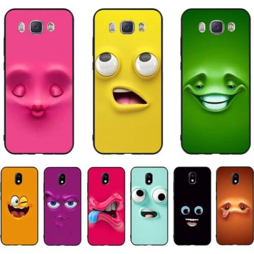 Maiyaca 3D funny face Customer Phone Case For Samsung J7 J8 J6 J4Plus J5 J7Prime J2 J5Prime M10 M20 M30