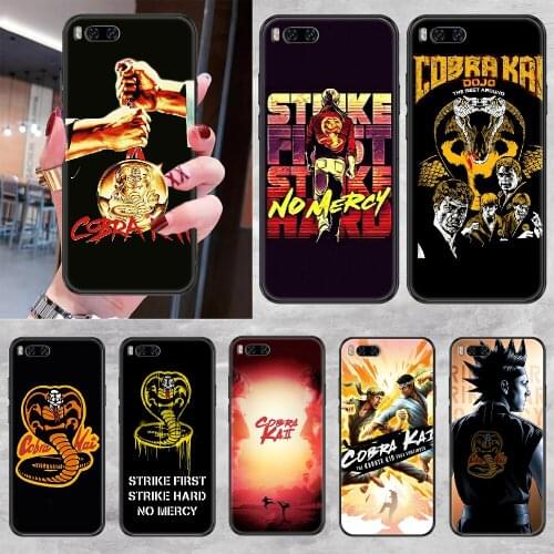 Snake Cobra Kai TV Phone case For Xiaomi Mi Max Note 3 A2 A3 8 9 9T 10 Lite Pro Ultra black fashion hoesjes luxury bumper art