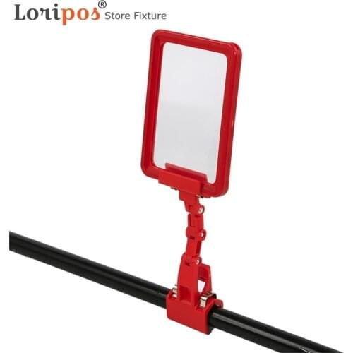 Supermarket Fruit Price Tag Display Commodity Sign Holder Clamp Vegetable Name Folder Pop Shelf Label Holder A6 Price Card Clip