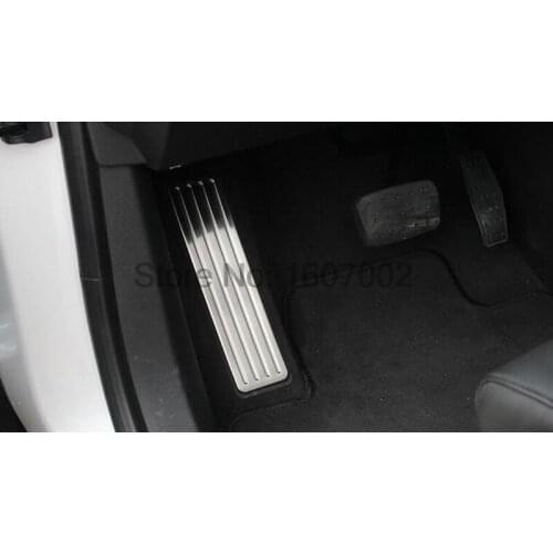 For Cadillac XT5 2016 2017 Stainless Steel For Left Foot Rest Pedal Decoration Cover Sticker Auto Accessories