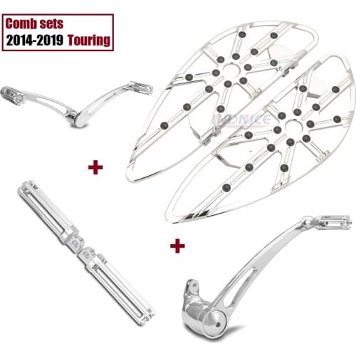 For harley Touring street glide FLHX Front rear chromed gauge Floorboards Special FLHRXS Shift Brake levers FLHTKL 2014-2021